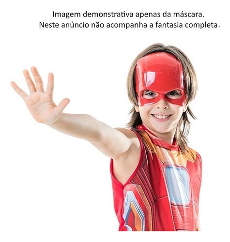 5 Máscaras Infantil Flash Lembrança Festa Sacola Surpresa