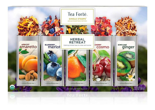 Té Herbal Retreat En Bolsas 15 Pack Tea Forte 66g