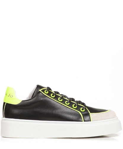 Zapatillas Mujer Plataforma Urbanas Juanita Jo Negro Fluo