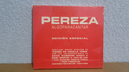 Pereza   Algo Para Cantar ( Edicion Especial Española )