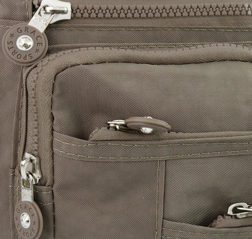 Imagen 6 de 7 de Bolsa Crossbody Multiples Compartimentos Moda Casual Jml-008