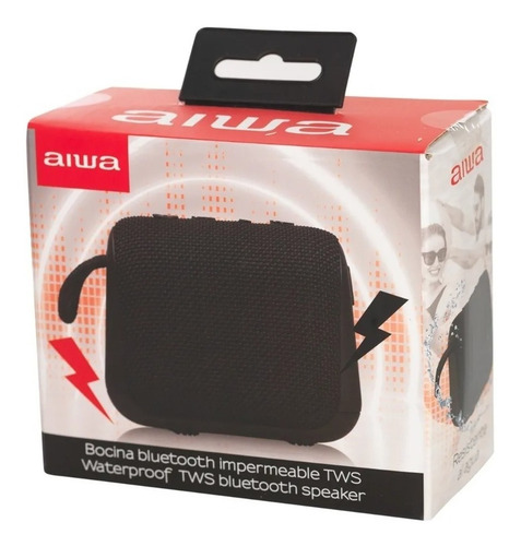 Imagen 4 de 4 de Parlante Aiwa Bluetooth Awkf3b Negro