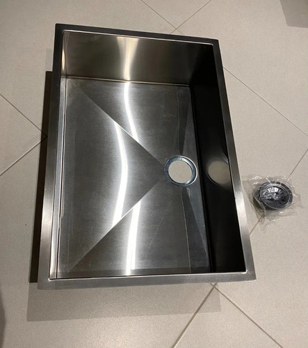 Tina de cocina rectangular grande de acero inoxidable de 60 x 40 para sartenes