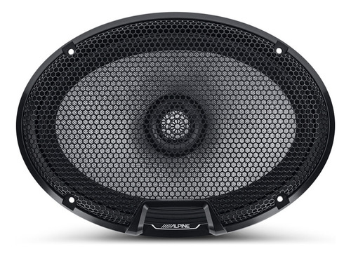 Bocina tipo tweeter Alpine R2S69 para moto/cuatriciclo color negro 6" x 9" x 2 unidades