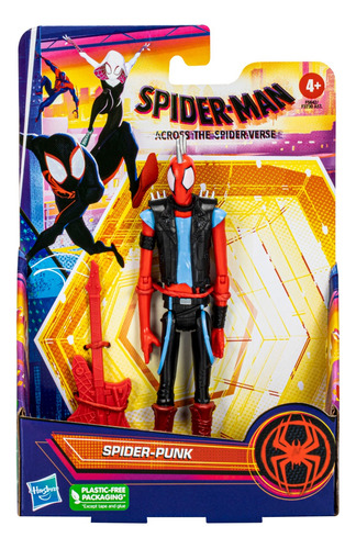 Spiderman Figura 15 Cm Articulada Con Acc. Spiderpunk Hasbro