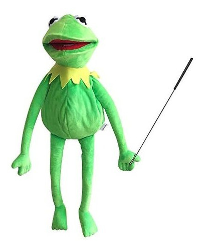 Kermit Frog Puppet Con Puppets Arm Control Rod Quot; W5pdp