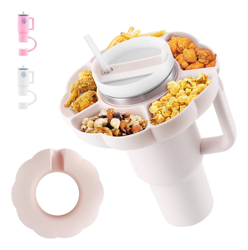 Jansamn Snack Bowl Para Vaso Stanley De 40 Oz Con Asa, Bande