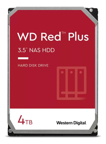 Disco Hdd 3.5 Sata 4tb Western Digital Red Plus 5400rpm Nas