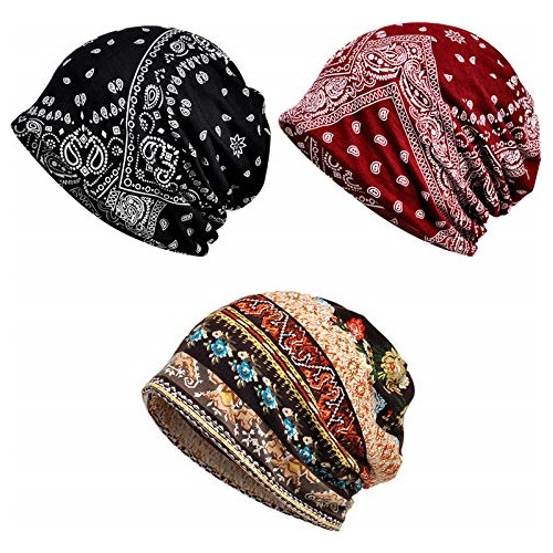 3 Gorros Holgados Para Mujer Para Quimioterapia