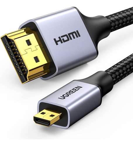 Ugreen Cable Micro Hdmi A Hdmi 4k, Cable Trenzado Micro Hdmi