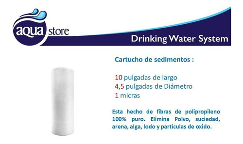 Filtro Pulidor Polipropileno 1 Micra 10x4,5 Big Blue