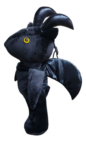 Mochila De Baphomet (cabra Negra) Negro Liso