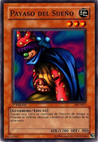 Payaso Del Sueno Común Yugioh