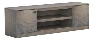 Rack Mesa Para Tv 2 Puertas 2 Estantes 180cms Ancho Carvalho