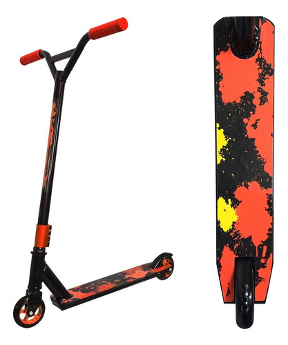 Scooter Stunt De Saltos Piruetas Acrobacias Aluminio / Lhua Color Naranja