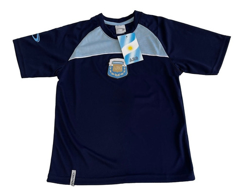 Imagen 1 de 5 de Remera Deportiva Argentina Para Niños Del Talle 4 Al 14