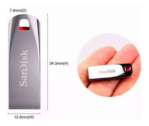 Imagen 3 de 4 de Memoria Usb Sandisk 16gb Cruzer Force 2.0