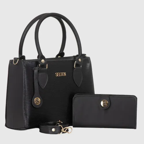 Kit Bolsa Media Feminina Transversal E De Mão Com Carteira Acamba...