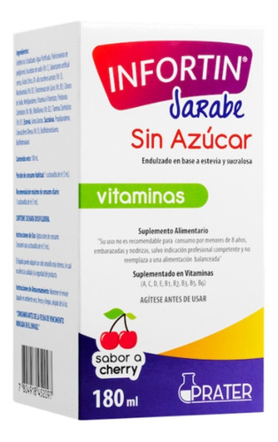 Infortin Jarabe Sin Azucar X 180 Ml Cherry