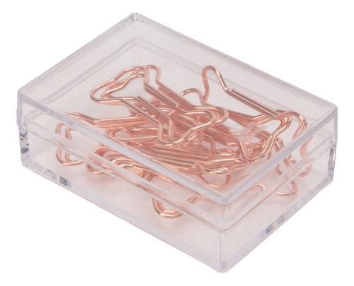 Clips De Oficina, 100 Unidades, Con Forma De Papel Galvaniza