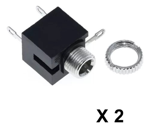 Conector Jack 3.5 Estéreo Para Chasis O Empotrar 