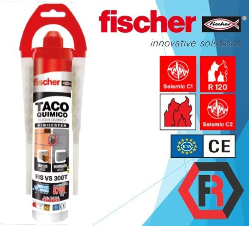 Anclaje Taco Químico Mortero Fischer De Inyección Fis Vs 300