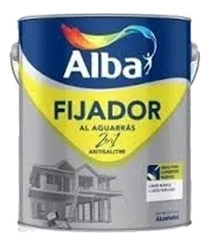 Nuevo Fijador Al Aguarras Antisalitre 2en1 Alba 20l Pintumm