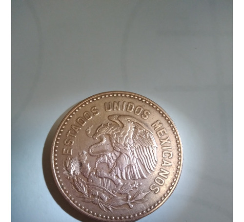 Moneda De 50 Centavos Mexicana De 1956 Doble Serpiente