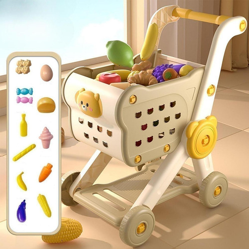 Carrito De Compras Para Niños Finge Cart De Comestibles