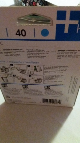 Tinta Original Hp 40 Vencido Sellado Caja Original