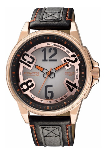 Reloj Q&q Attractive Da66j105y Caballero Correa De Piel