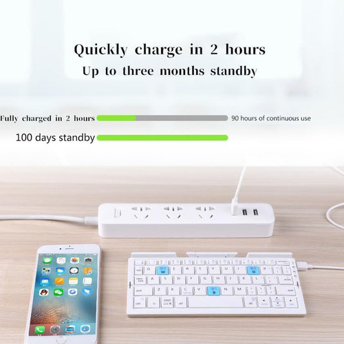 Mini Teclado Plegable Inalámbrico,teclado Bluetooth