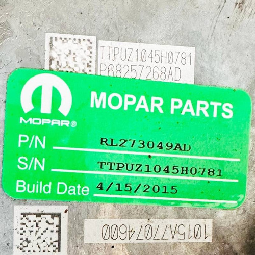 Câmbio Automático Jeep Cherokee 14/17 Krl273049ad Sem Módulo
