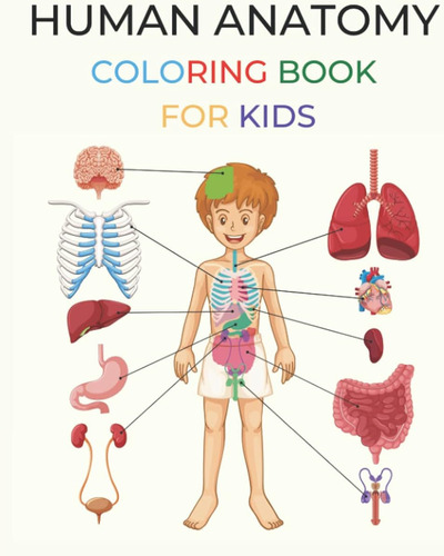Libro: Libro De Colorear De Anatomía Humana Para Niños: Cuer