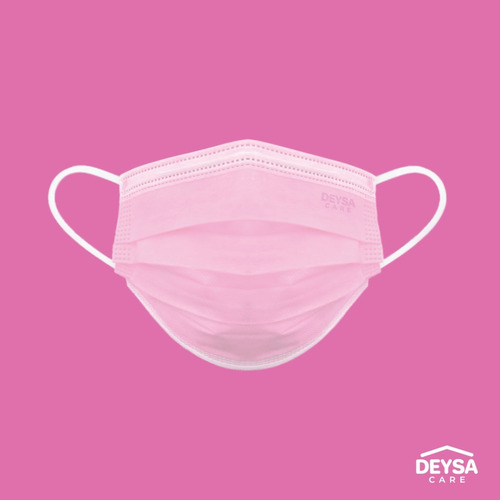 Imagen 4 de 6 de Mascarilla Tipo Il R Classic Rosado 2 Cajas 50 Un C/u