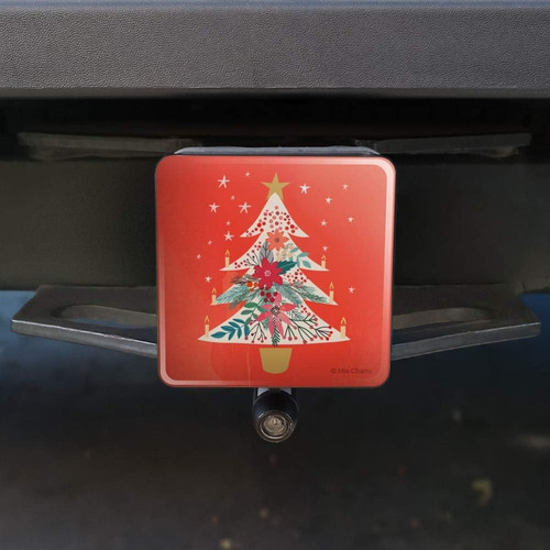 Christmas Tree With Candles Tow Trailer Hitch Cover Plug Ins
