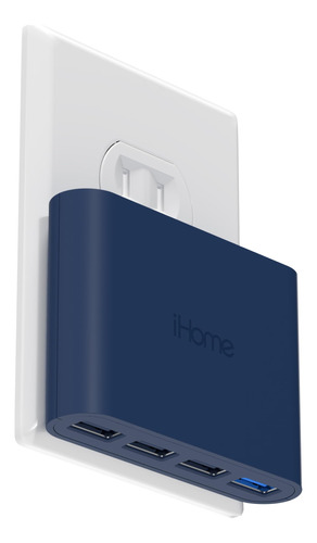 Ihome Ac Pro - Cargador De Pared Usb Delgado, Adaptador De E