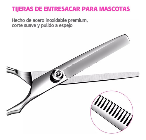 Kit De Tijeras Con Puntas D/seguridad P/corte D/pelo D/perro