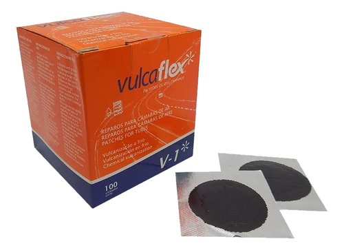30 Remendo Camara D Ar Vulcaflex Moto Carriola Bicicleta V-1