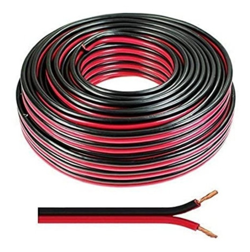 Cable Gemelo Diors 2x1 Mm X10 Metros Polarizado Rojo Y Negro