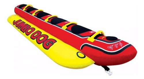 Bote inflable Jumbo Dog Banana Boat, lancha motora para 5 personas