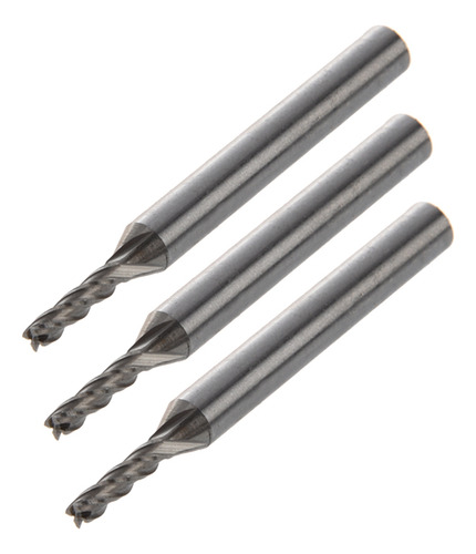 3 Piezas De 3 Mm X 6 Mm X 12 Mm X 60 Mm, 4 Ranuras Hss, Fres