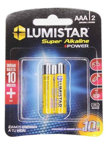 Lumistar Bateria Super Alkaline-aaa Lr03 - 2pcs/blister 1.5v