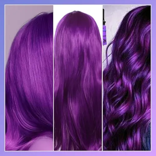 Byhoo Tinte Temporal Morado Para Cabello Oscuro, 3.1 Fl Oz,