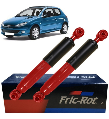 Kit 2 Amortiguador Tras Peugeot 206 1.4 2007 2008 2009 2010