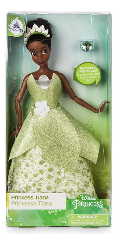 Muñeca Tiana Disney Store Princesas Ariel Jazmin Mulan Bella