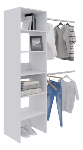 Closet Café Material Melamina Moderno Blanco