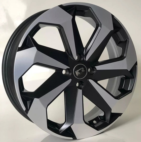 2 Rodas Aro 17 Tarantula 4x100 Kr Preta Diamante ( Par )