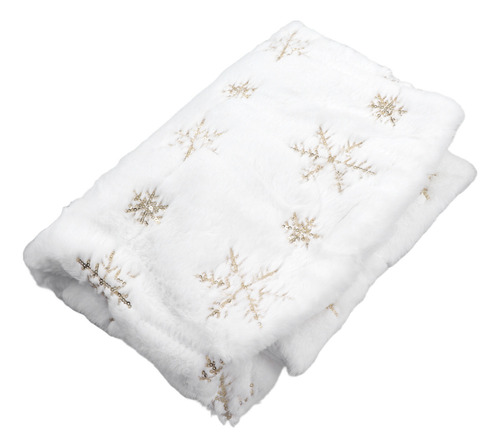 Falda Blanca Para Árbol De Navidad De 35.4 Pulgadas, Forma R