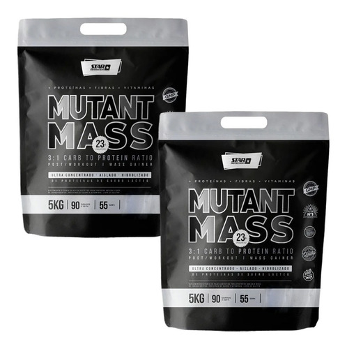 2 Mutant Mass 5 Kg Ganador Masa Muscular Con Oxido Ntrico